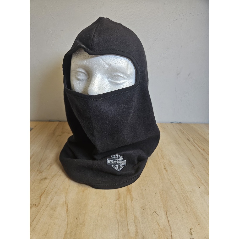 Harley-Davidson MotorClothes Black Fleece Balaclava Face Mask NWT